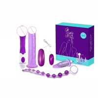 WINYI 7-teiliges Erotik-Spielzeug-Set für Anfänger Paargeschenk-Set Verpackung Dildo Analperlen Plug Ei Vibrator Erwachsenen-Sexspielzeug-Set für Frauen