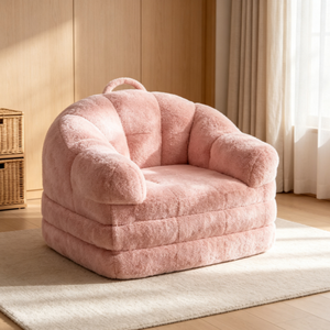 Wohnzimmer Schlafzimmer Klappbares Sofabett 2-in-1 Konvertierbarer Hochdichte-Schaumstoff Sitzsack mit Griff - Product Image 1