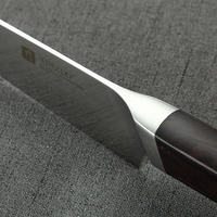 Couteau utilitaire de cuisine en acier inoxydable allemand de haute qualité, 5 pouces, manche en bois, restaurants, hôtels