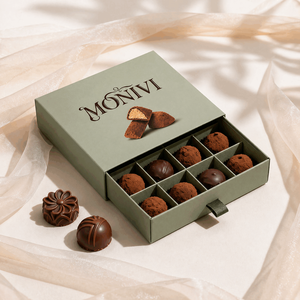 Caja de Regalo de Cartón con Cajón Extraíble para Dulces, Caramelos y Postres, con Separador, Personalizable - Product Image 1