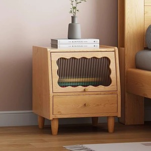 French Retro Small <strong>Oak</strong> Medieval Children's <strong>Bedside</strong> Table Creative Storage <strong>Cabinet</strong> Baking Paint Convertible Modern for Home - Product Image 4