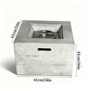 Peaktop Natural Gas/Propane <b>Fire</b> Bowl <b>Fire</b> <b>Pit</b> 40000 BTU Eco-Friendly MGO Glass Beads Outdoor Garden Heating Patio Camping Use - Product Image 6