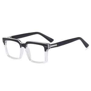 Montures <span class=keywords><strong>de</strong></span> lunettes optiques anti-lumière bleue TR90, verres correcteurs, collection 2026, mode masculine, logo personnalisé, forme carrée - Product Image 4