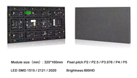 Panel de Pantalla LED RGB a Todo Color SMD P2.5, Módulo de 320x160mm, Brillo de 1000CD, Garantía de 3 Años, para Publicidad en Centros Comerciales, Uso en Interiores