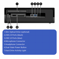 PC de bureau Barebone SFF ProDesk 400 G1 SFF 4ème génération, propre, sans rayures, grade A, testé et fonctionnel