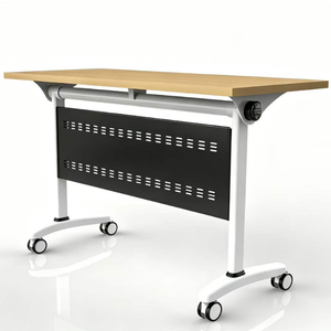 <span class=keywords><strong>Tavolo</strong></span> <span class=keywords><strong>da</strong></span> Conferenza Pieghevole Regolabile in Altezza di Alta Qualità con Struttura in Acciaio Moderna ed Ecologica per Ufficio - Product Image 1