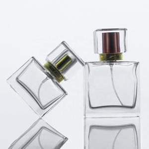 LANGXU fournisseur verre crytal carré vide boîte de luxe personnalisé niche vide bouteille de parfum avec couvercle noir - Product Image 6