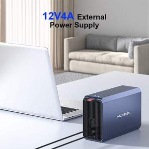 Boîtier de <span class=keywords><strong>disque</strong></span> <span class=keywords><strong>dur</strong></span> externe double baie en aluminium 2,5/3,5 pouces SATA III USB 3.2 Gen1 5 Gbps 60 To avec alimentation 12 V - Product Image 1