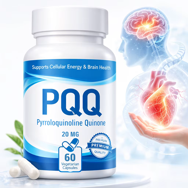 Private Label PQQ  Brain Health Supplement Cellular Energy Mitochondrial Energy Support 60 Capsules OEM