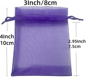 Venta Directa de Fábrica, Bolsa de Organza, Bolsa con Cordón de Organza, Bolsa de Embalaje, Embalaje para Regalos - Product Image 2