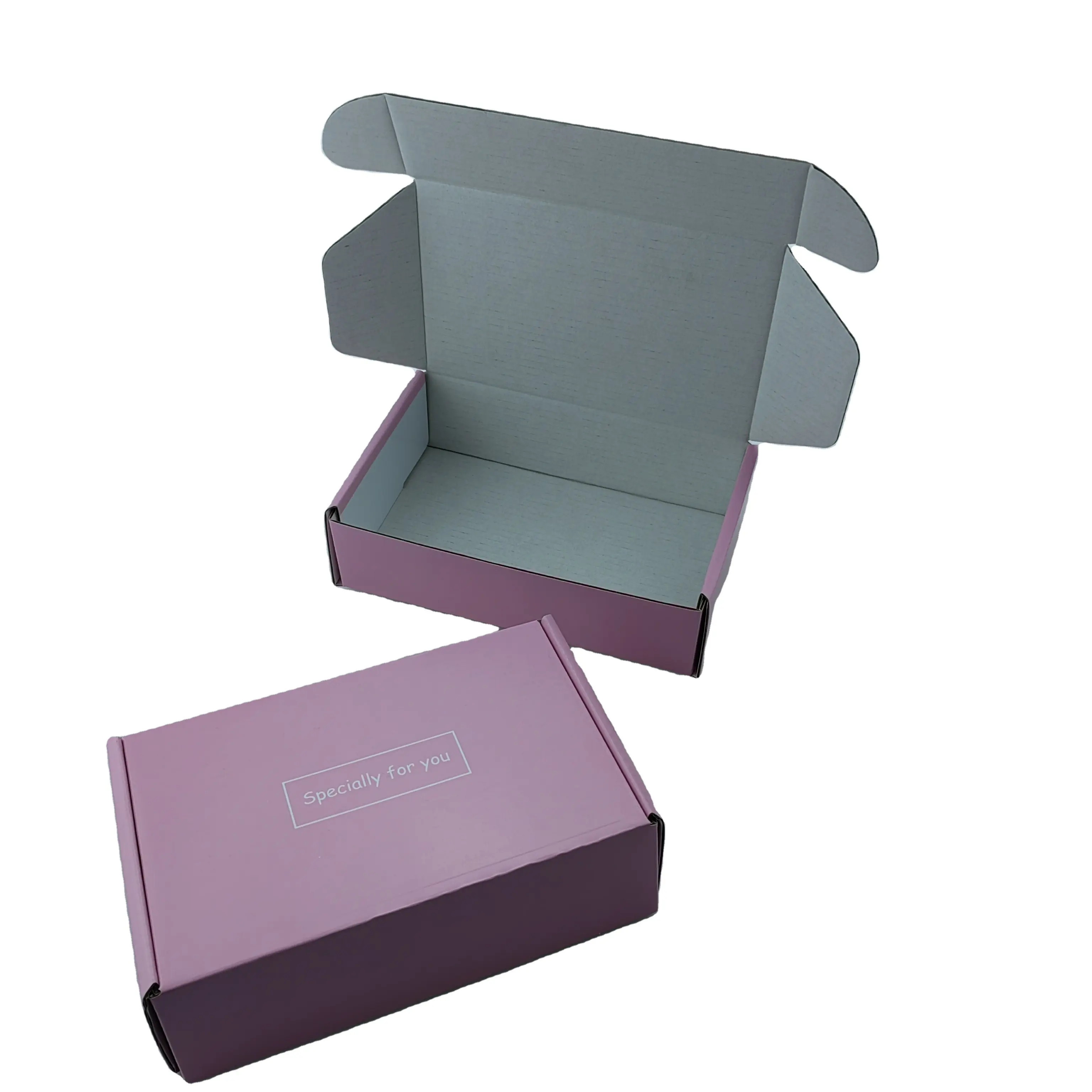 Embalaje de caja de papel de cartón rosa con impresión de logotipo personalizado de alta calidad para solución de embalaje de regalo