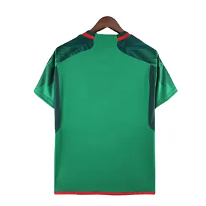 Maillot de football officiel de la nouvelle saison 2022/23, chemise verte de la maison du mexique pour hommes de thaïlande version fan de football