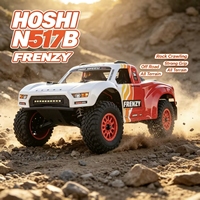 HOSHI N517B Frenzy 1/12 Camion RC Tout-Terrain 70km/h 4x4 Brushless avec Plaque Inférieure en Plastique pour ESC 45A RTR Télécommande Expert