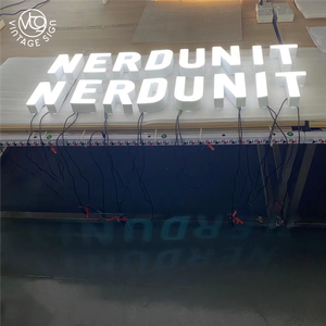 Tùy chỉnh Led kênh kim loại chữ 3D Logo sử dụng ngoài trời phía trước thắp sáng Acrylic dấu hiệu signage biển hiệu - Product Image 3
