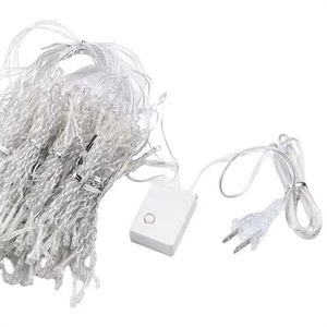 וילון תאורת לד 3*3 מטר, 300 נורות, לקישוט חלון, לבית, למסיבות, לחתונה, פנים וחוץ, לקישוט חג המולד - Product Image 3