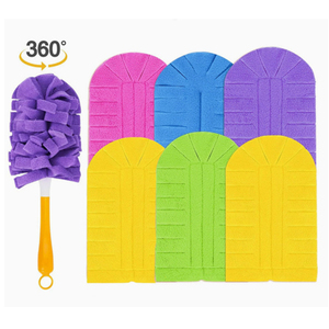 Têtes de balai anti-poussière réutilisables de qualité supérieure, remplaçables, en tissu non pelucheux, pour le nettoyage de la maison, de la voiture et des meubles - Product Image 2