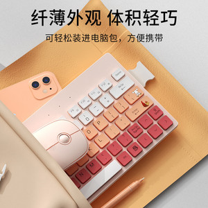 Couso 1501 Wireless Keyboard <b>Mouse</b> Combo 68 Keys Ultra Thin Cute Animal Design For Office Use - Product Image 3