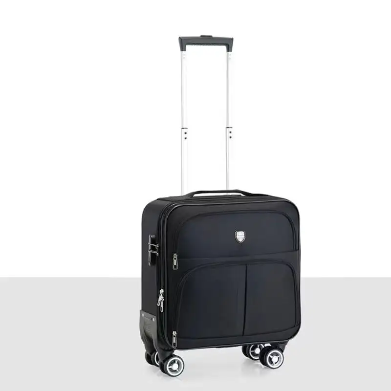 Oxford Cloth Spinner Valise Trolley Étui de voyage Sac d'embarquement multi-compartiments