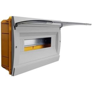 Centralino modulare montato a filo grigio 10/14 moduli DIN IP40 RAL7035 15A Max. Corrente impermeabile EU Standard COD. 970.12 - Product Image 2