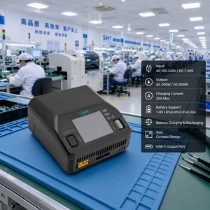 Chargeur d'équilibrage multifonction ToolkitRC M8AC AC200W DC600W 20A 1-8S avec fonction audio et écran IPS pour RC, UAV, <span class=keywords><strong>avion</strong></span> et véhicule - Product Image 2