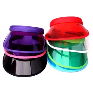 Cappello Parasole Trasparente in PVC di Alta Qualità, Protezione UV, Visiera Vuota con Clip <span class=keywords><strong>per</strong></span> <span class=keywords><strong>Capelli</strong></span>, <span class=keywords><strong>per</strong></span> Ciclismo, Donna e Adulti - Product Image 1