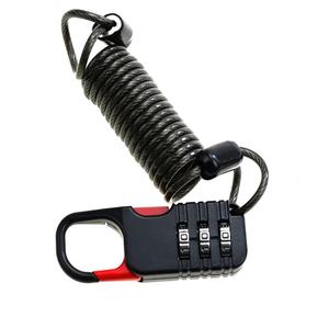 Cerradura de contraseña de cuerda de alambre de acero YH1073, cerradura de contraseña de caja de equipaje, cerradura de contraseña de casco, cerradura de contraseña antirrobo de vehículo eléctrico - Product Image 4