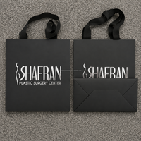 Sac en papier kraft personnalisé avec logo imprimé, design de luxe, faible MOQ, pour emballage cadeau et shopping