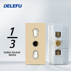 BAOBEN Prise Murale Standard UE Italie avec Interrupteur USB Charge Rapide Type C, Module de Fonction DIY 4*2 4*4, Doré - Product Image 5
