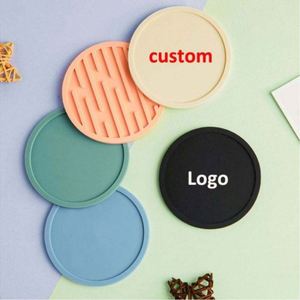 Customizable Logo Anti-slip Best-selling Woven Catering Muslim Oval <b>Silicone</b> Coaster Anti-Scald Promotional Tea Coaster - Product Image 6