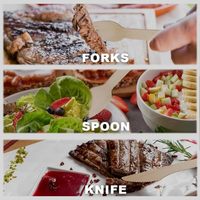 Couteaux en bois jetables biodégradables écologiques 100% personnalisés avec logo OEM pour les fêtes, style luxe, livraison rapide pour les restaurants