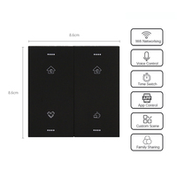 Interruptor inteligente Premium al por mayor con Zigbee interruptor de pared inteligente APLICACIÓN DE Control remoto interruptor eléctrico para el hogar