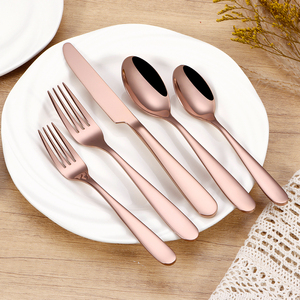 Nhiệm Vụ Nặng Nề Thép Không Gỉ Bạc Đặt Gương Đánh Bóng Hoàn Chỉnh Bảng Dao Kéo Nhà Hàng Hiện Đại Vàng Muỗng Và Nĩa Đặt - Product Image 2