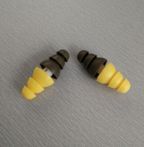 Protección auditiva con reducción de ruido para uso en caza e industria, tapones para los oídos con cable, orejeras elásticas de silicona - Product Image 1