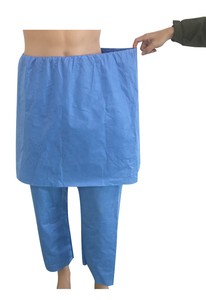 Hubei Haixn Sms Niet-Geweven Wegwerp Colonoscopie Rok Broek Vrouwen Onderzoek Colonoscopie Broek Mannen Patiëntenonderzoek Slijtage - Product Image 3
