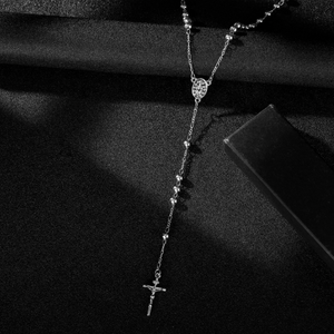 <span class=keywords><strong>Collana</strong></span> <span class=keywords><strong>Rosario</strong></span> Cristiana con Croce di Gesù in Acciaio Inossidabile - Product Image 5