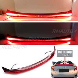 Alerón LED estilo coche con luz de freno trasera para Honda Civic 2016-2017, accesorios LED para luz trasera de maletero - Product Image 3