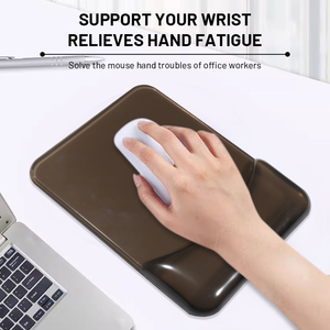 Tùy chỉnh Silicone chuột Pad gối hình PC tinh thể trong suốt Gel cổ tay Thiết kế bàn phím cổ tay phần còn lại chuột Pad cho văn phòng - Product Image 2