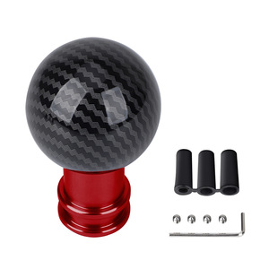 Car Gear <b>Knob</b> Carbon Fiber Aluminum Alloy Universal Manual Automatic Shifter 5 10 Speed Racing Ergonomic <b>Shift</b> Lever - Product Image 5