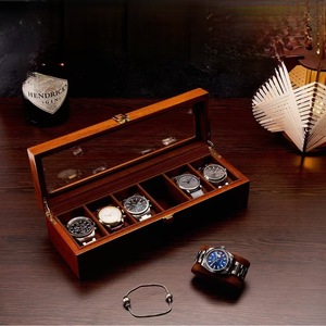 Solid Wood <b>Watch</b> Storage Box Rectangle 33-11-8.5 Dustproof <b>Watch</b> Collection <b>Case</b> For Home Use Men Women Bracelet Box - Product Image 1