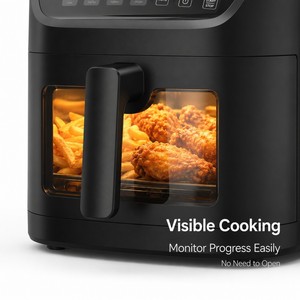 Friteuse à air numérique avec écran tactile couleur, friteuse intelligente avec fenêtre visible, cuisson rapide, appareil de cuisine - Product Image 6