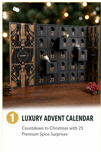 Luxury Black 25 Days Advent Calendar <b>Box</b> with Gold Foil Foldable Rigid Cardboard <b>Christmas</b> Blind <b>Box</b> Mystery Packaging for Gift - Product Image 6