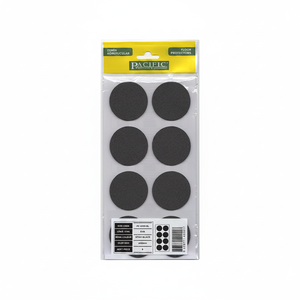 Almohadillas Protectoras de Piso Autoadhesivas de Goma EVA Negras de 50 mm para Patas de Muebles - Product Image 2