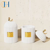 C & H Design personnalisé support en céramique marque privée décor à la maison diffuseur de roseaux ensemble de pots de bougie