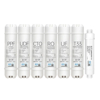 Cartouche filtrante UDF à connexion rapide de 10 pouces pour la maison, charbon actif granulaire pour la réduction du chlore, du goût et des odeurs
