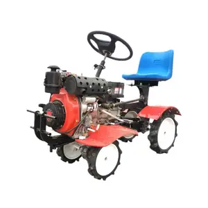 Dieselmotor Landbouwmachines Nieuwe Multifunctionele Helmstok Mini Walking Tractoren Micro Helmstok Machine Landbouw Cultivator