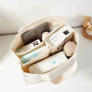 South Korea Style Large Capacity Multi-Compartment <b>Canvas</b> Handheld Lunch <b>Box</b> Bag Versatile Solid Color Cross-body Bento Bag - Product Image 5