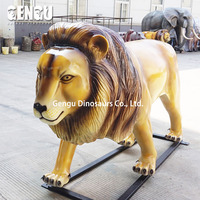 Figurines d'animaux 3D grandeur nature en fibre de verre
