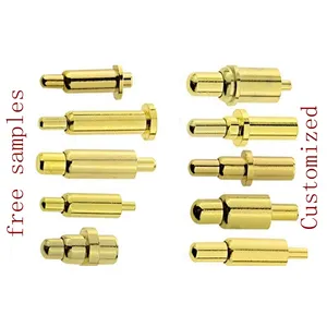 Nice Quality Customized Pogo Pin Spring Loaded Smt Dip Connector Gold Plated Pogo Pin