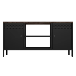 3-cửa có thể gập lại TV <span class=keywords><strong>t</strong></span>ủ đứng sang trọng cán nguội thép & gỗ Side Board lưu trữ cho phòng khách - Product Image 2