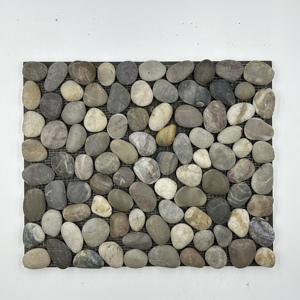 Bán buôn nóng bán đỏ đứng sông sỏi đá Gạch Mosaic rửa sạch đánh bóng phòng tắm nhà bếp vườn tường trang trí nội thất lát - Product Image 2